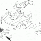ALTERRA 300 BLUE [A2019KAF2BUSE] Front body and headlight assembly [303367]