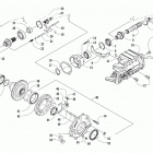 ALTERRA TRV 500 RED [A2020THK4CUSM] Front drive gearcase assembly [300996]