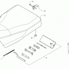 ALTERRA 300 BLUE [A2019KAF2BUSE] Seat, battery, and tool kit assemblies [302191]