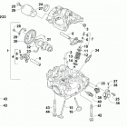 ATV ALTERRA 700 T3 BLACK [A2019XAT4E3TP] Cylinder head and camshaft  /  valve assembly [300...