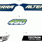 ALTERRA 450 BLUE [A2019KAK4CUSE] Decals [303527]