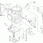 ATV ALTERRA 400 LOF RED [A2019KAG4BLFR] Carburetor [100407]