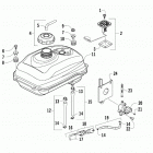 ALTERRA 150 RED [A2019KYC2BUSM] Gas tank assembly [303593]