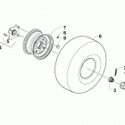 ALTERRA 150 RED [A2019KYC2BUSM] Rear wheel assembly [301230]