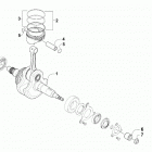 ATV ALTERRA 400 LOF RED [A2019KAG4BLFR] Crankshaft and piston assembly [302159]