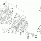 ATV ALTERRA 400 LOF RED [A2019KAG4BLFR] Crankcase assembly [303358]