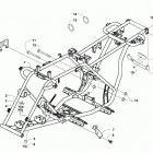 ALTERRA 150 RED [A2019KYC2BUSM] Frame and related parts assembly [100360]