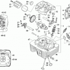 ATV ALTERRA 400 LOF RED [A2019KAG4BLFR] Cylinder head and camshaft  /  valve assembly [303...