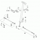 ALTERRA 150 RED [A2019KYC2BUSM] Steering assembly [302039]