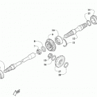 ALTERRA 450 RED [A2019KAK4CUSM] Secondary drive assembly [303433]