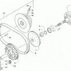 ALTERRA 450 RED [A2019KAK4CUSM] Transmission assembly [303523]