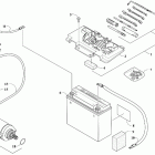 ALTERRA 700 MUD PRO LTD EPS BLUE [A2019MLT1PUSE] Battery and starter assembly [303144]
