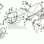 TRX250X AC Rear fender@splash guard