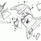 TRX420FA2 2AC Side cover@tank cover
