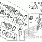 SXS700M2 A Передний  привод и кулак поворотный