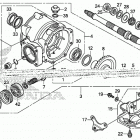 TRX250TM1 Редуктор задний