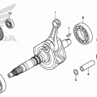 SXS500M 2AC Коленчатый вал и поршни