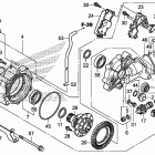 SXS500M 2AC Передний редуктор