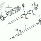 SXS500M 2AC Вал и вилки  коробки передач