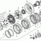 SXS500M 2AC Сцепление
