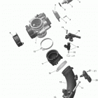 001 - Outlander 450 EFI - STD_DPS_Mossy Oak Edition - North America 01- rotax - air intake manifold and throttle body ...