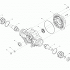 006 - Outlander T MAX 6X6 - 1000 EFI - XU+ - T Regulation 04- drive - rear section - middle drive unit