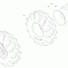 005 - Outlander 570 EFI - XMR - International 04- drive - rear section - wheels  - xmr