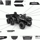 003 - Outlander MAX 6X6 - 1000 EFI - XT - North America 07- body - decals
