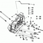 004 - DS 250 01- left crankcase half