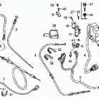 TRX400FA Рулевые рычаги , переключатели и тросы