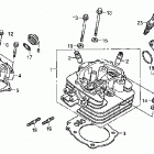 TRX400FA Головка цилиндра