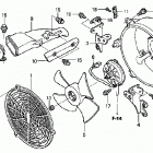 TRX400FA Вентилятор охлаждения