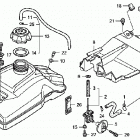 TRX400EX Топливный бак