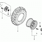 TRX400FA Заднее колесо