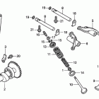 TRX400FA Распределительный вал и клапана