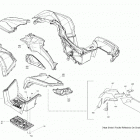 003 - Outlander 650 EFI - XT - International 09- body - fenders and lateral panels - xt - miner...