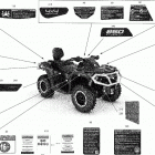 008 - Outlander MAX 850 EFI - North America 09- decals - xtp