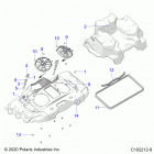 SPORTSMAN 850 HIGH LIFTER Engine, cooling system, fans and shrouds - a20sxn8...