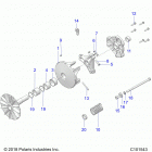 SPORTSMAN 450 HO EPS (A21SEE50A1/A5/CA1/CA5) Drive train, primary clutch - a21see50a1  /  a5  /...