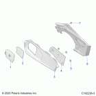 SPORTSMAN 570 TOURING (A21SDA57A5) Body, close off panel and access panel - a21sda57a...