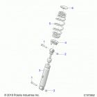 SPORTSMAN 570 EPS EU 3PC Suspension, rear shocks - a20see57k1 (c101562)