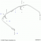 SPORTSMAN 450 HO EPS (A21SEE50A1/A5/CA1/CA5) Body, rear rack, extenders - a21see50a1  /  a5  / ...