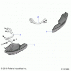 SCRAMBLER XP 1000 55 Body, handguards - a20sge95ak (c101495)
