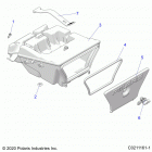 SPORTSMAN 570 EPS UTILITY PACKAGE Body, storage box, rear - a20sej57b1  /  b4  /  b7...