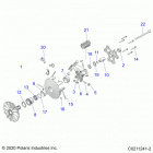 SPORTSMAN 570 HUNTER PACKAGE (A21SHD57A9) Drive train, primary clutch - a21shd57a9 (c0211241...