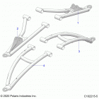 SPORTSMAN XP 1000 HUNTER EDITION (A21SXD95A9) Suspension, front a-arms - a21sxd95a9 (c102215-5)