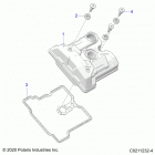 SPORTSMAN 570 HUNTER PACKAGE (A21SHD57A9) Engine, valve cover - a21shd57a9 (c0211232-4)