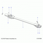 SPORTSMAN 570 EPS EU 3PC Drive train, front prop shaft - a20see57k1 (c10153...