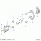 SPORTSMAN XP 1000 HUNTER EDITION (A21SXD95A9) Brakes, rear caliper - a21sxd95a9 (c102022)