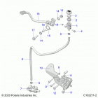 SPORTSMAN 850 HIGH LIFTER Brakes, brake pedal and master cylinder - a20sxn85...